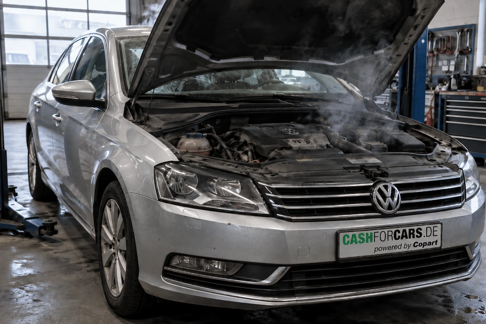 Auto mit Motorschaden