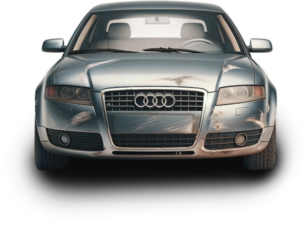 Audi A4 verschmutzt und zerkratzt 