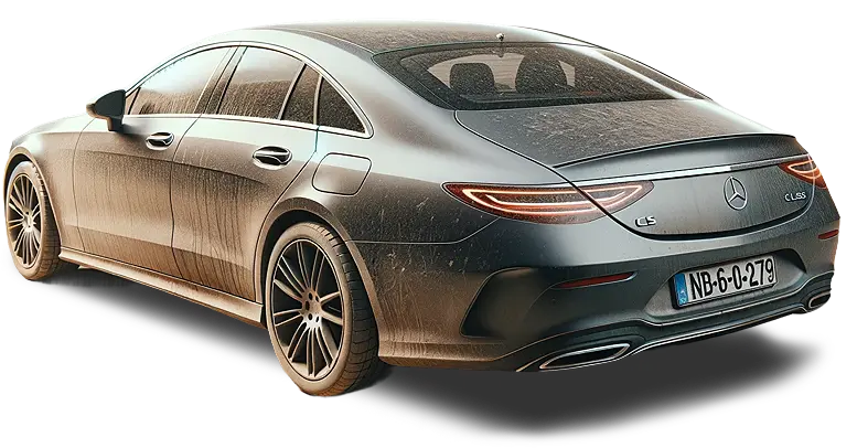 Mercedes-Benz CLS verschmutzt