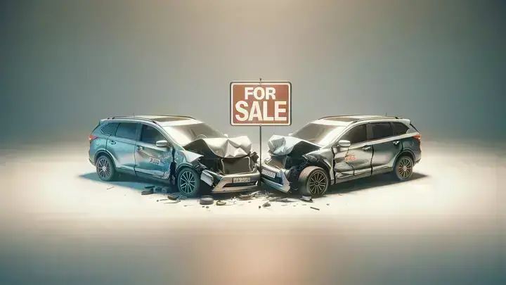 Unfallautos zu verkaufen