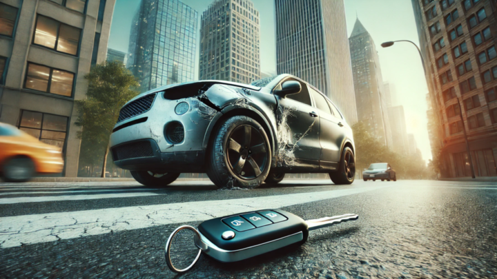 Unfallwagen Autoverkauf Autoschlüssel