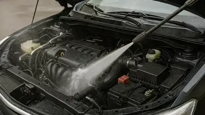 Motorwäsche fürs Auto