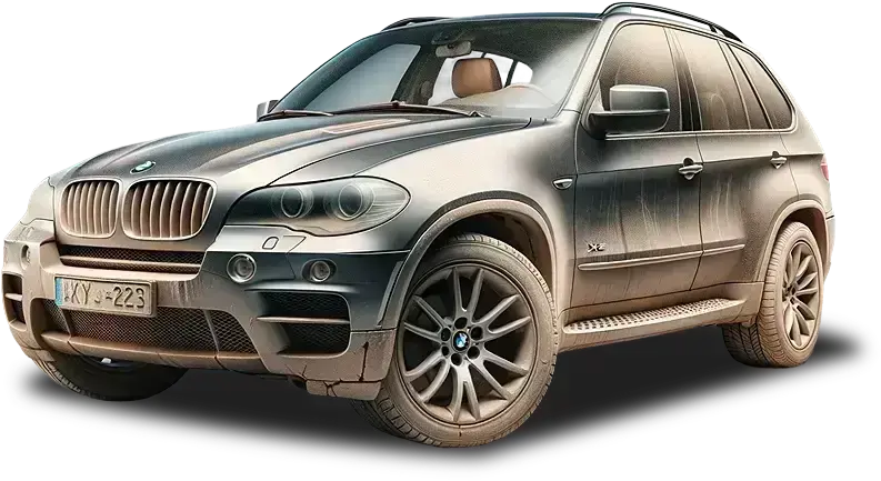 BMW X5 verschmutzt