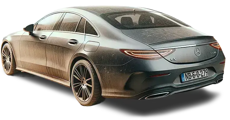 Mercedes-Benz CLS verschmutzt