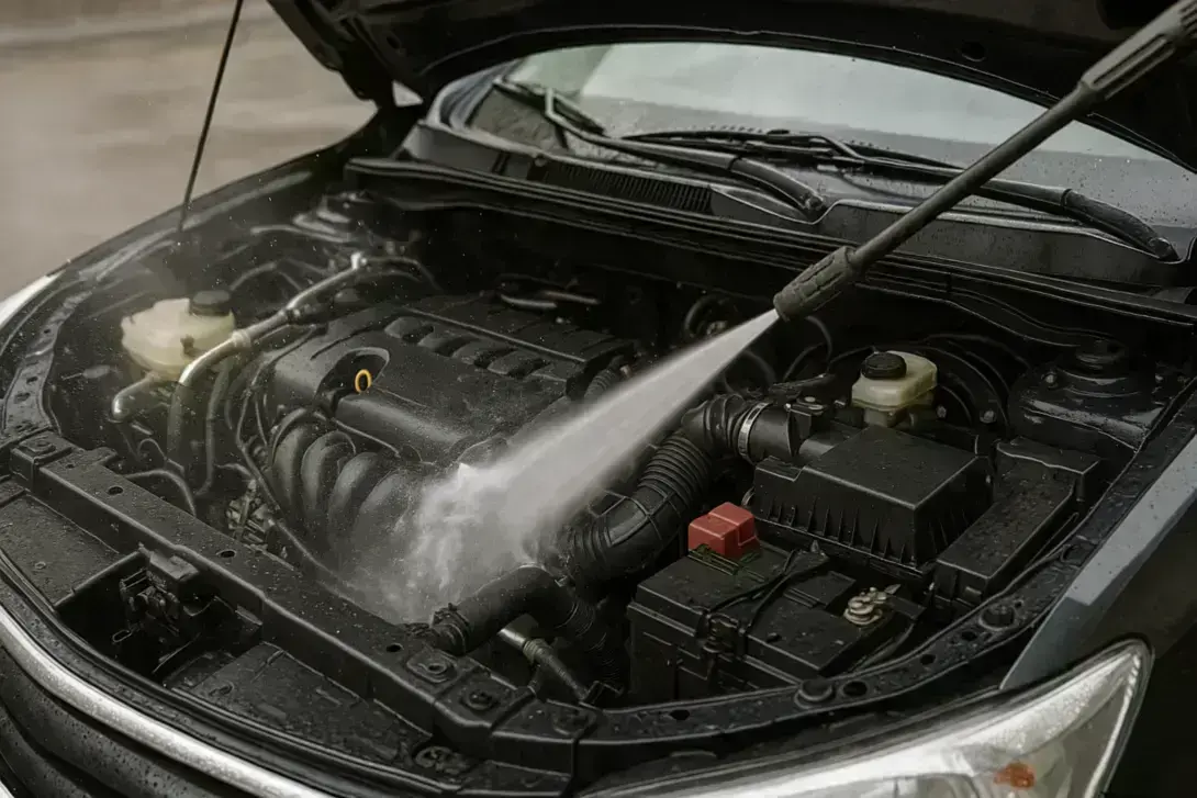 Motorwäsche fürs Auto