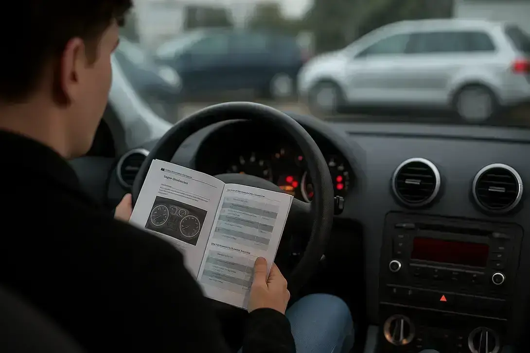 Kontrollleuchten im Auto