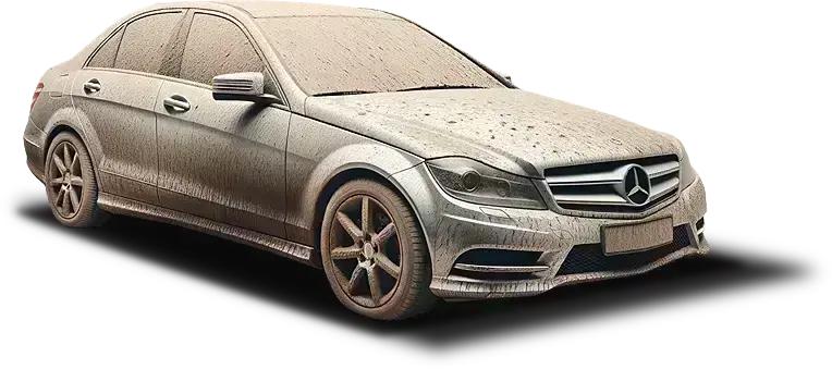 Mercedes-Benz C-Klasse verschmutzt