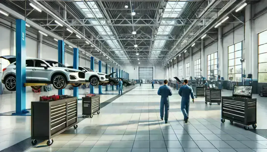 Auto in der Werkstatt